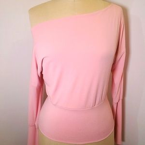 Baby Pink Off the Shoulder Top